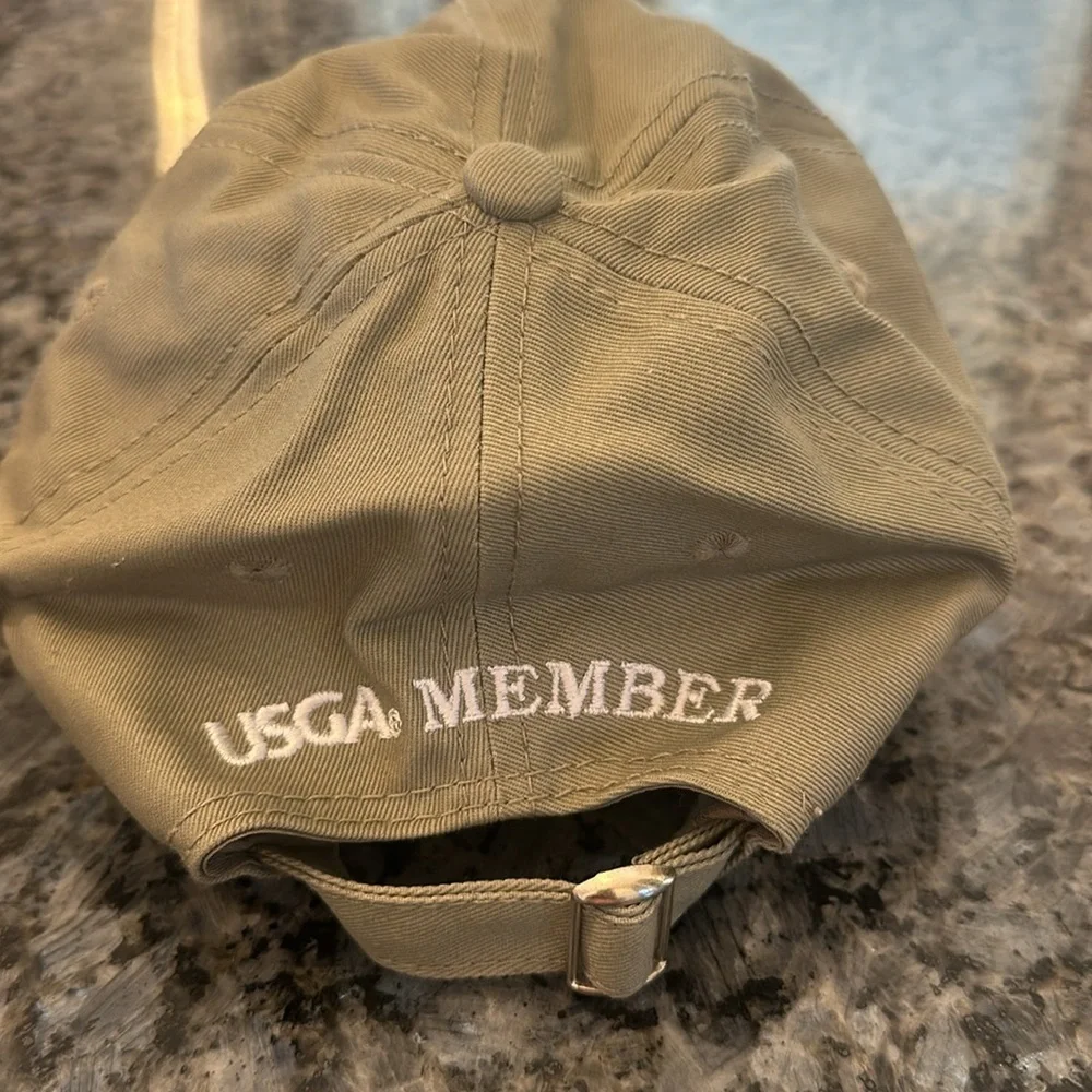 2013 US Open Merion USGA Golf Adjustable Cap/Hat Khaki Beige USGA Member.